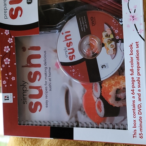 HINKLER Prepare Perfect Sushi Recipe Book DVD Prep Tools Kit - Picture 4 of 4